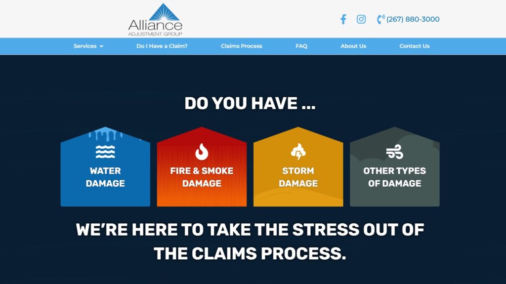 Website Redesign and Regional SEO for Alliance Adjustment