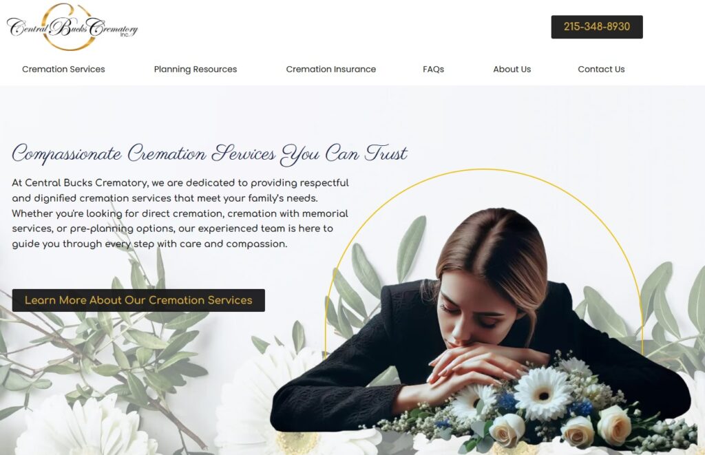 Local SEO and New Website for Central Bucks Crematory